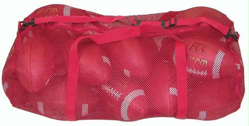 36 in. x 15 in. Zippered Mesh Bag - Red