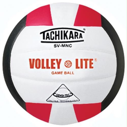 Picture of Olympia Sports BL257P Tachikara SVMNC Volley-Lite« Composite Volleyball - Scarlet/White/Black