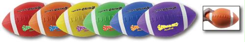 Picture of Olympia Sports BL455P Champion Sports Rhino Super Squeeze Footballs - Set of 6