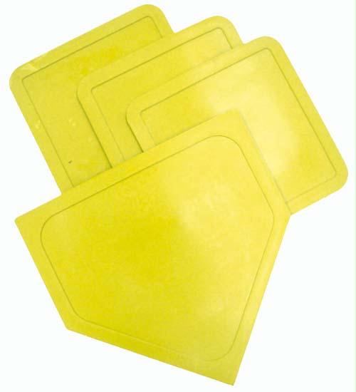 Picture of Olympia Sports BS017P Poly Baseball Bases - Yellow