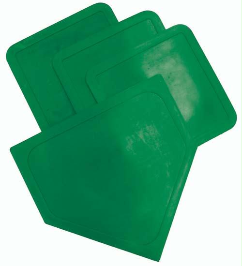 Picture of Olympia Sports BS019P Poly Baseball Bases - Green