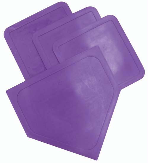 Picture of Olympia Sports BS028P Poly Baseball Bases - Purple