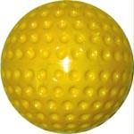 Olympia Sports BS126P Dimpled Pitching Machine Baseball - Yellow