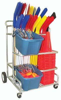Picture of Olympia Sports EC050M EZ-Roll Hockey Equipment Cart