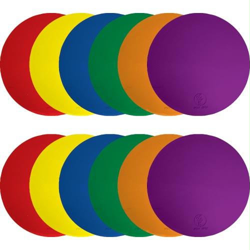 Picture of Olympia Sports GE099P 9 in. Poly Spots - Dozen (2 ea. Color)