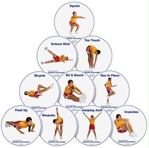 Picture of Olympia Sports GE689P Hot Spots - Calisthenics (Set Of 10)