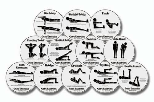 Picture of Olympia Sports GE694P Hot Spots - Core (Set of 12)
