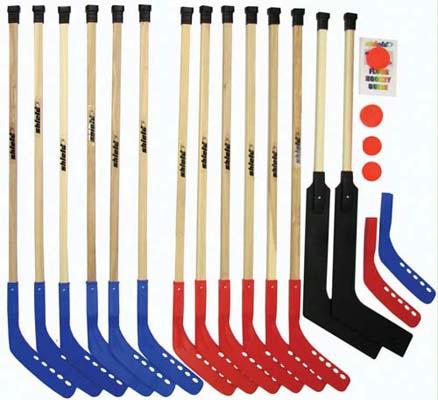 Picture of Olympia Sports GY286P 42 in. Deluxe Wood Hockey Set