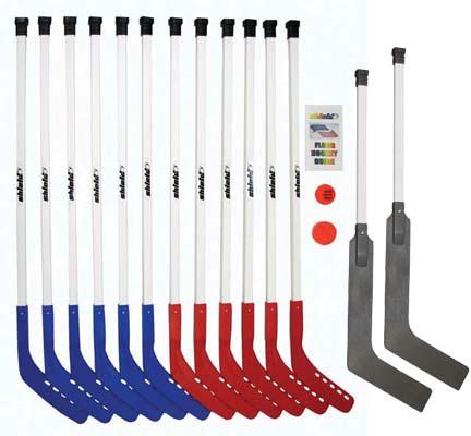 Picture of Olympia Sports GY356P 42 in. Shield Deluxe Hockey Set w/ 2 Goalie Sticks