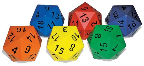 Picture of Olympia Sports PS672P 20-Sided Foam Dice