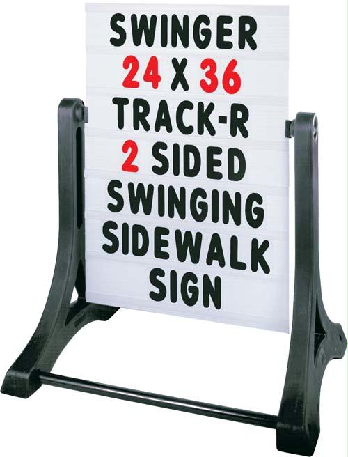 Picture of Aarco Products ROC-1 Swinger- Message Board Sidewalk Sign