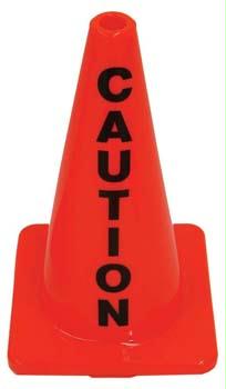 Picture of Olympia Sports SF365M 18 in. Message Cone - Caution