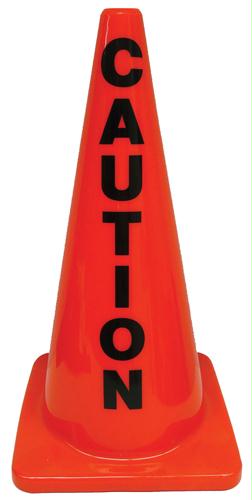 Picture of Olympia Sports SF376M 28 in. Message Cone - Caution