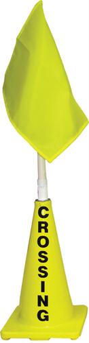 Picture of Olympia Sports SS133M Yellow Cone w/ Yellow Flag (Crossing)