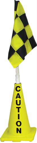 Picture of Olympia Sports SS143M Yellow Cone w/ Yellow/Black Flag (Caution)