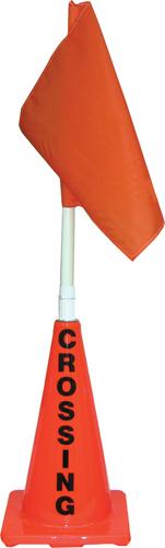 Picture of Olympia Sports SS149M Orange Cone w/ Orange Flag (Crossing)