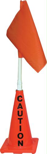 Picture of Olympia Sports SS151M Orange Cone w/ Orange Flag (Caution)