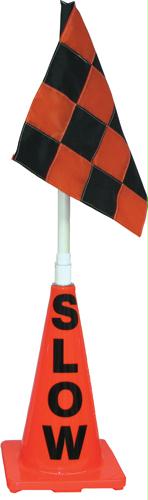 Picture of Olympia Sports SS155M Orange Cone w/ Orange/Black Flag (Slow)