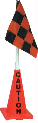 Picture of Olympia Sports SS159M Orange Cone w/ Orange/Black Flag (Caution)