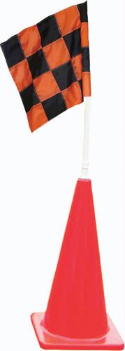 Picture of Olympia Sports SS163M 28 in. Orange/Black Checkered Flag w/Cone