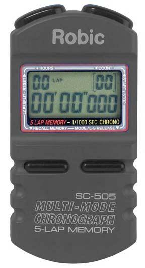 Picture of Olympia Sports TL029P Robic SC505W 12 Memory Timer - Black