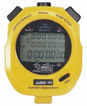 Picture of Olympia Sports TL054P Ultrak 100 Memory Stopwatch - Yellow