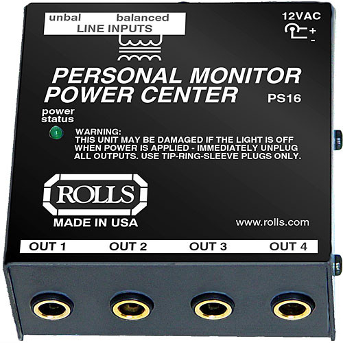PS16 Power Center for PM Series Personal Monitors -  Rolls