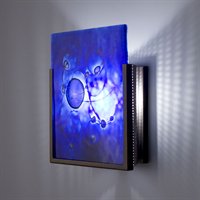 Picture of WPT Design FN1 - SS - WB Stainless Steel Wall Sconce Wired Blue