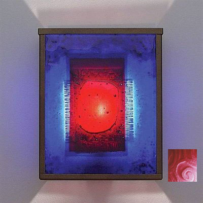 Picture of WPT Design FN2 - BZ - WPR - I NTwo Incandescent Wall Sconce - Bronze-Whirlpool Red
