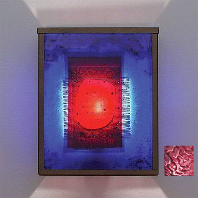 Picture of WPT Design FN2 - BZ - PHR - I NTwo Incandescent Wall Sconce - Bronze-Phantom Red