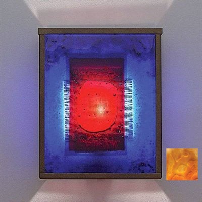 Picture of WPT Design FN2 - BZ - PHAM - I NTwo Incandescent Wall Sconce - Bronze-Phantom Amber