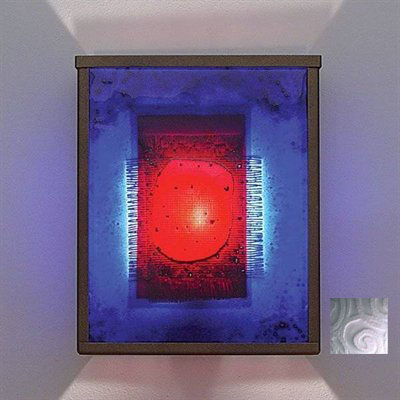 Picture of WPT Design FN2 - BZ - WPF - F NTwo Fluorescent Wall Sconce - Bronze-Whirlpool Frost