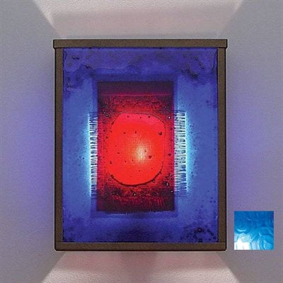 Picture of WPT Design FN2 - BZ - WPB - F NTwo Fluorescent Wall Sconce - Bronze-Whirlpool Blue