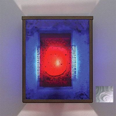 Picture of WPT Design FN2 - SV - WPF - F NTwo Fluorescent Wall Sconce - Silver-Whirlpool Frost