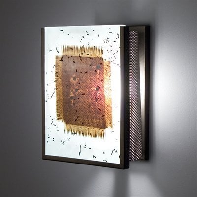 Picture of WPT Design FN2IO - BZ - MB Two Indoor Incadescent Wall Sconce - Bronze-Mesh & Bits