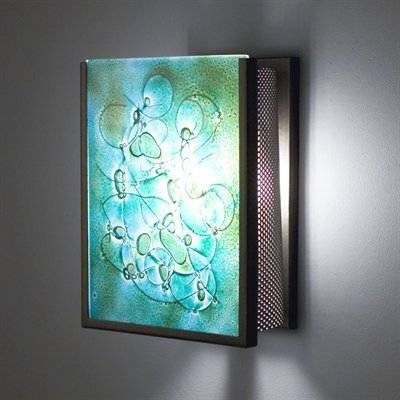 Picture of WPT Design FN2IO - BZ - WG Two Indoor Incadescent Wall Sconce - Bronze-Wired Green