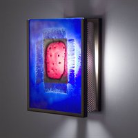 Picture of WPT Design FN2IO - BZ - RWB Two Indoor Incadescent Wall Sconce - Bronze-Red Window Blue