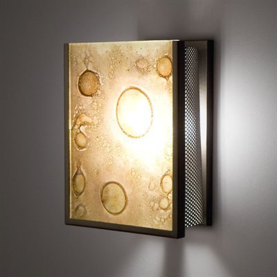 Picture of WPT Design FN2IO - SV - ALD Two Indoor Incadescent Wall Sconce - Silver-Amber Lemon Drop