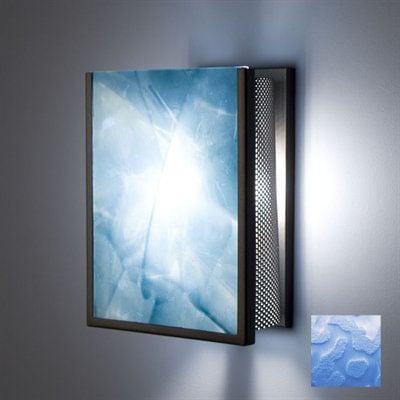 Picture of WPT Design FN2IO - SV - PHB Two Indoor Incadescent Wall Sconce - Silver-Phantom Blue