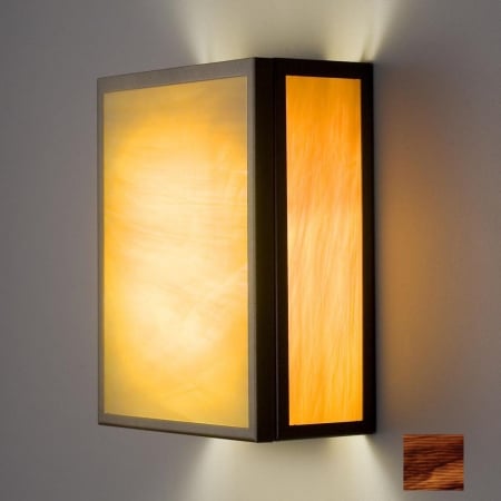 Picture of WPT Design FN3 - SV - RB - F NThree Fluorescent Wall Sconce - Silver-Root Beer