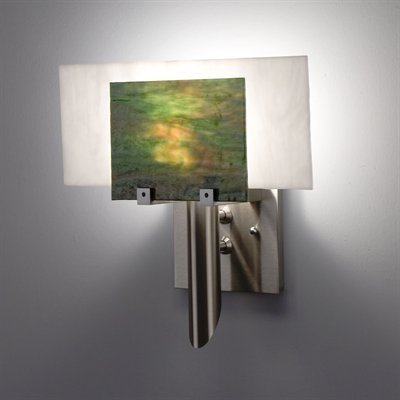 Picture of WPT Design Dessy1 - MD-FLWH Incadescent Wall Sconce - Flat Back White-Front Meadow