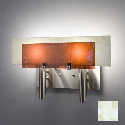 Picture of WPT Design Dessy2 - SN-FLSN Light Incadescent Wall Sconce - Flat Back Snow-Front Snow