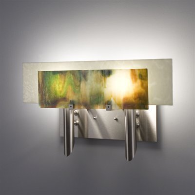 Picture of WPT Design Dessy2 - MD-FLSN Light Incadescent Wall Sconce - Flat Back Snow-Front Meadow