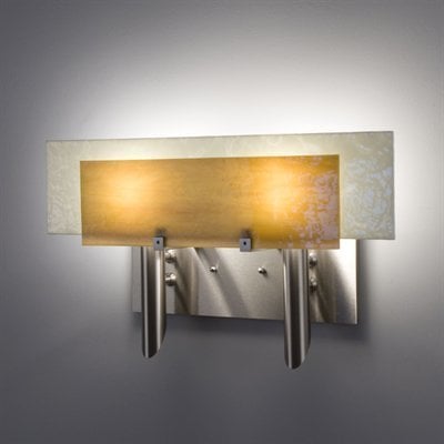 Picture of WPT Design Dessy2 - TF-FLSN Light Incadescent Wall Sconce - Flat Back Snow-Front Toffee