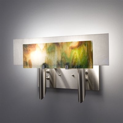 Picture of WPT Design Dessy2 - MD-FLWH Light Incadescent Wall Sconce - Flat Back White-Front Meadow