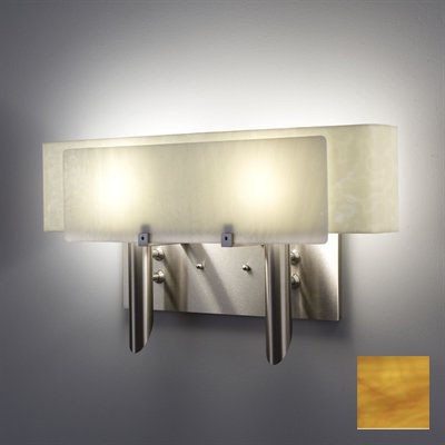 Picture of WPT Design Dessy2 - TF-CVSN Light Incadescent Wall Sconce - Curved Back Snow-Front Toffee