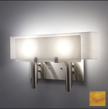 Picture of WPT Design Dessy2 - TF-CVWH Light Incadescent Wall Sconce - Curved Back White-Front Toffee