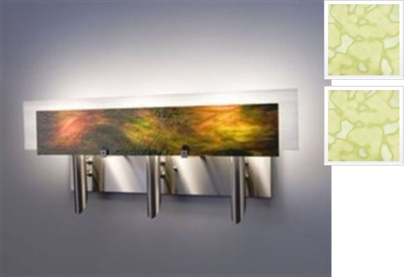 Picture of WPT Design Dessy3 - SN-FLSN Light Three Incadescent Wall Sconce - Flat Back Snow-Front Snow