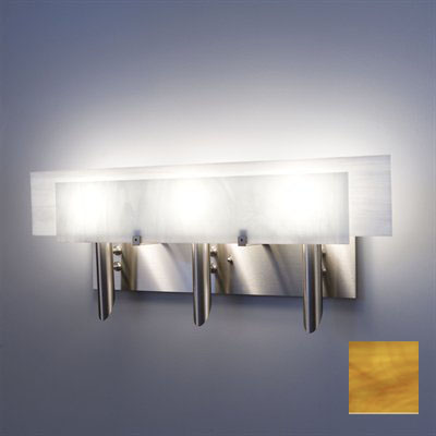 Picture of WPT Design Dessy3 - TF-CVWH Light Three Incadescent Wall Sconce - Curved Back White-Front Toffee