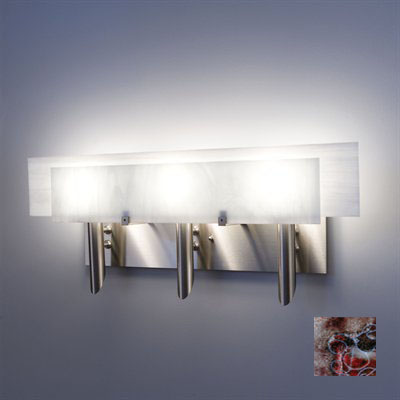 Picture of WPT Design Dessy3 - WR-CVWH Light Three Incadescent Wall Sconce - Curved Back White-Front Wired Rose